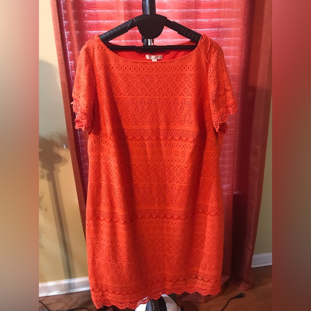 3 for $20👛👜👝London Times Orange Lace Dress